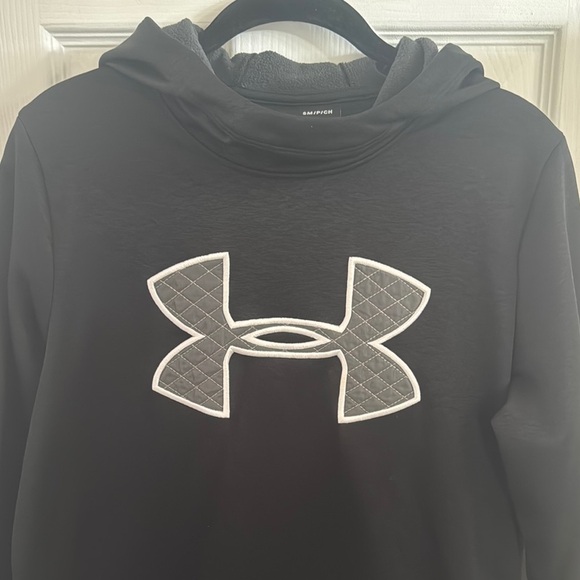 Under Armour Black Sweatshirt with White Logo - Picture 2 of 4